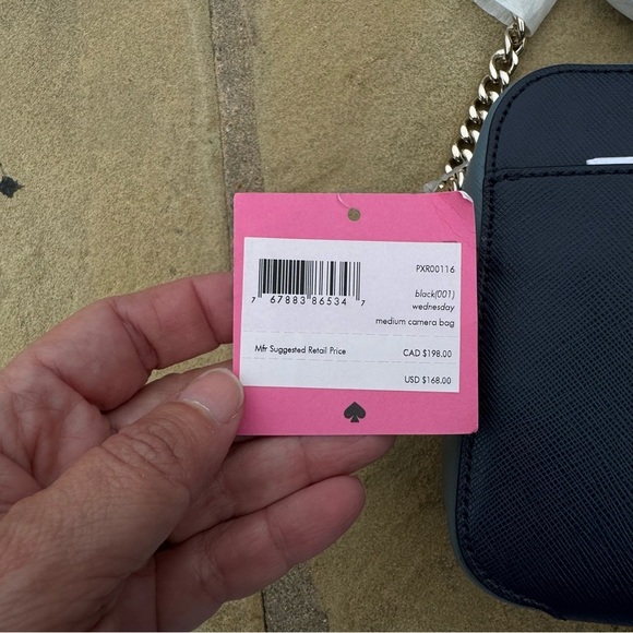 Kate Spade Wednesday Medium Camera Bag in Navy and Sky Blue - Picture 6 of 12